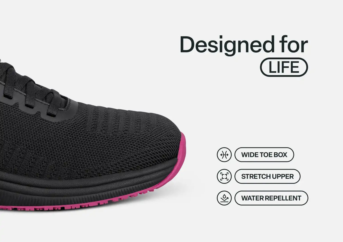 Kita Hands-Free - Black/Hot Pink